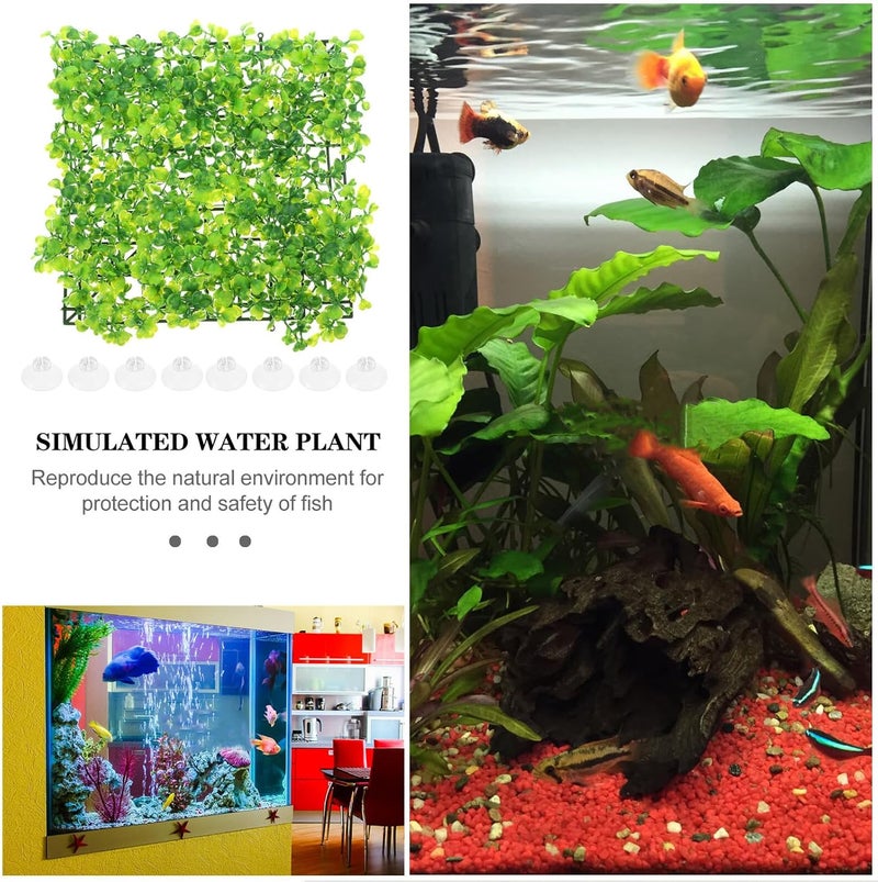 Artificial Aquarium Grass Mat Realistic Fish Tank Plants Decoration Lifelike Plastic Grass Lawn for Freshwater and Saltwater Aquariums for Fish Tanks - Image 5