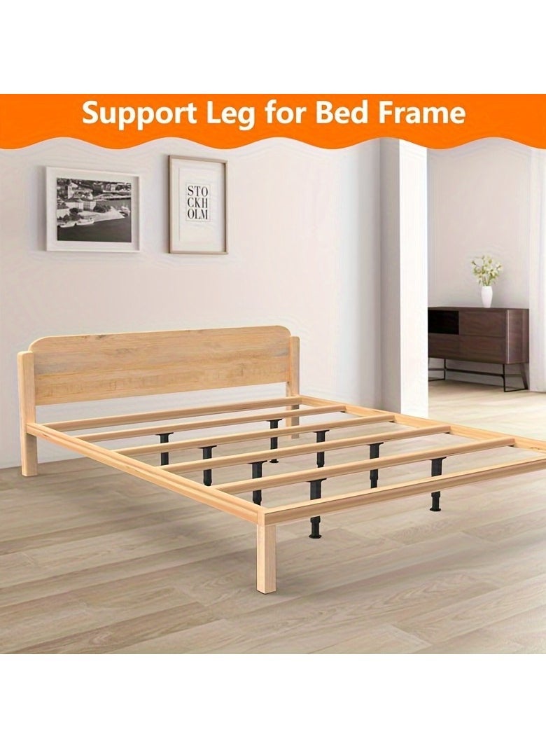 Generic 4pcs Heavy-Duty Adjustable Bed Frame Support Legs (5.31"-8.66") - Versatile Furniture Center Slats for Beds, Sofas, Dressers & More - Durable Plastic with Enhanced Grip  - Image 3