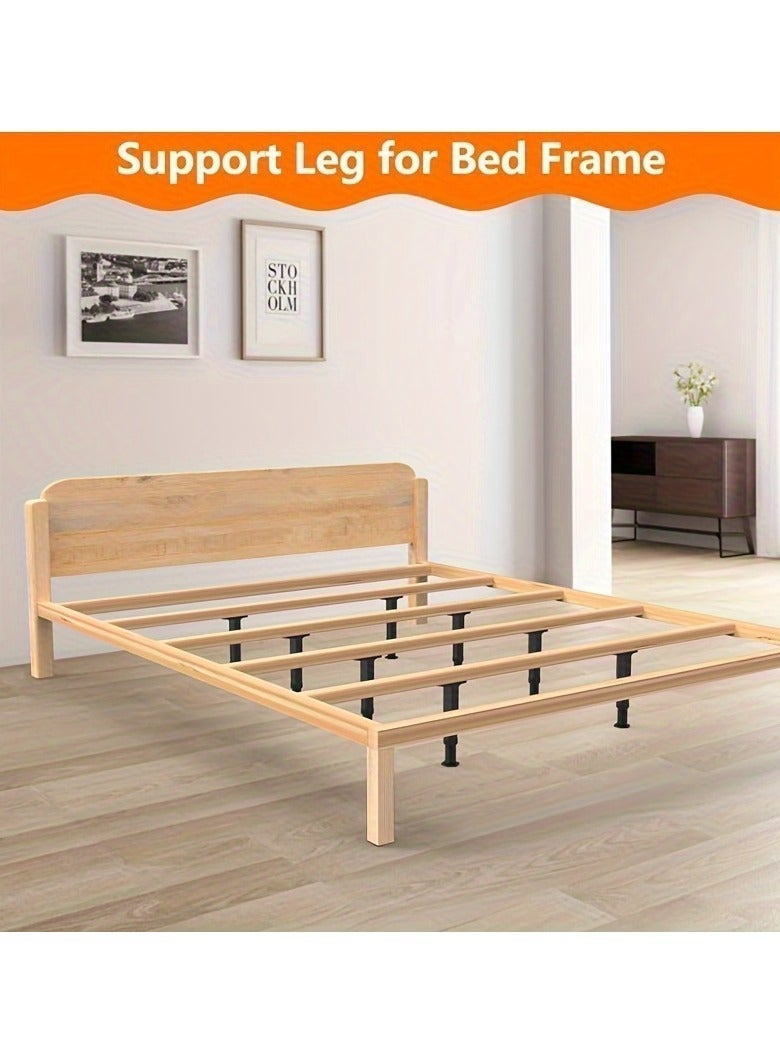 4pcs Heavy-Duty Adjustable Bed Frame Support Legs (5.31"-8.66") - Versatile Furniture Center Slats for Beds, Sofas, Dressers & More - Durable Plastic with Enhanced Grip - Image 5