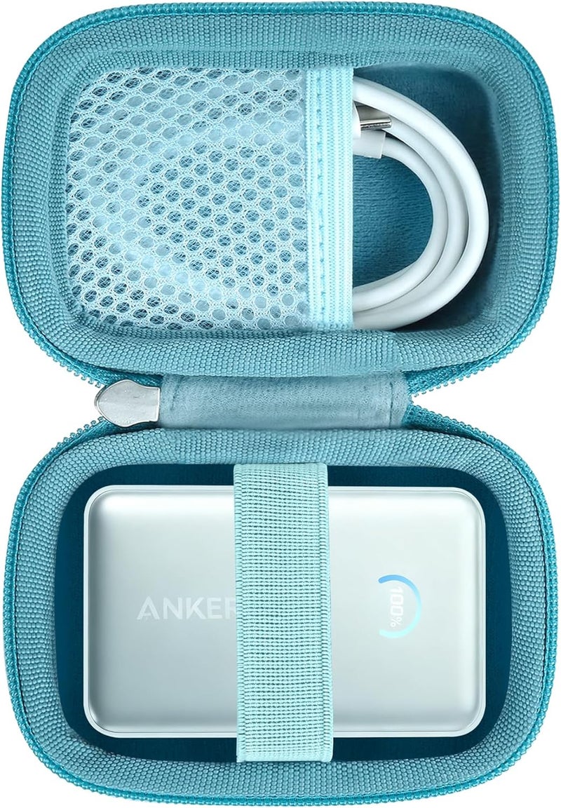 Khanka for Anker Nano Power Bank,10,000mAh 45W(‎A1638) Powerbank Hard Carrying Case,Storage Travel Cover for Anker Nano 45W Max Compact Battery Pack,Case Only (Green) - Image 1