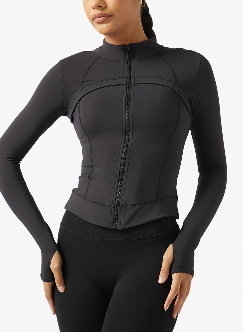 FRWD Zip Up Sculpting Seamless Training Jacket - Image 3
