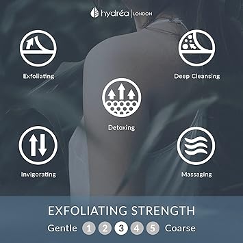 Hydrea London Body Brush Combination Detox Wet Dry Cellulite Massager with Natural Bristle Flexible Rubber Nodules Lymphatic Drainage Exfoliator Shower Body Scrubber for Smoother Complexion - Image 3