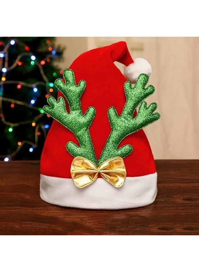 FAM 2-Piece Christmas Hat - Reindeer Hats For Adults - Christmas Reindeer Hat - Christmas Party Supplies – Santa Hat/Cap For Christmas – Christmas Party Hat For Christmas Party Favors  - Image 3
