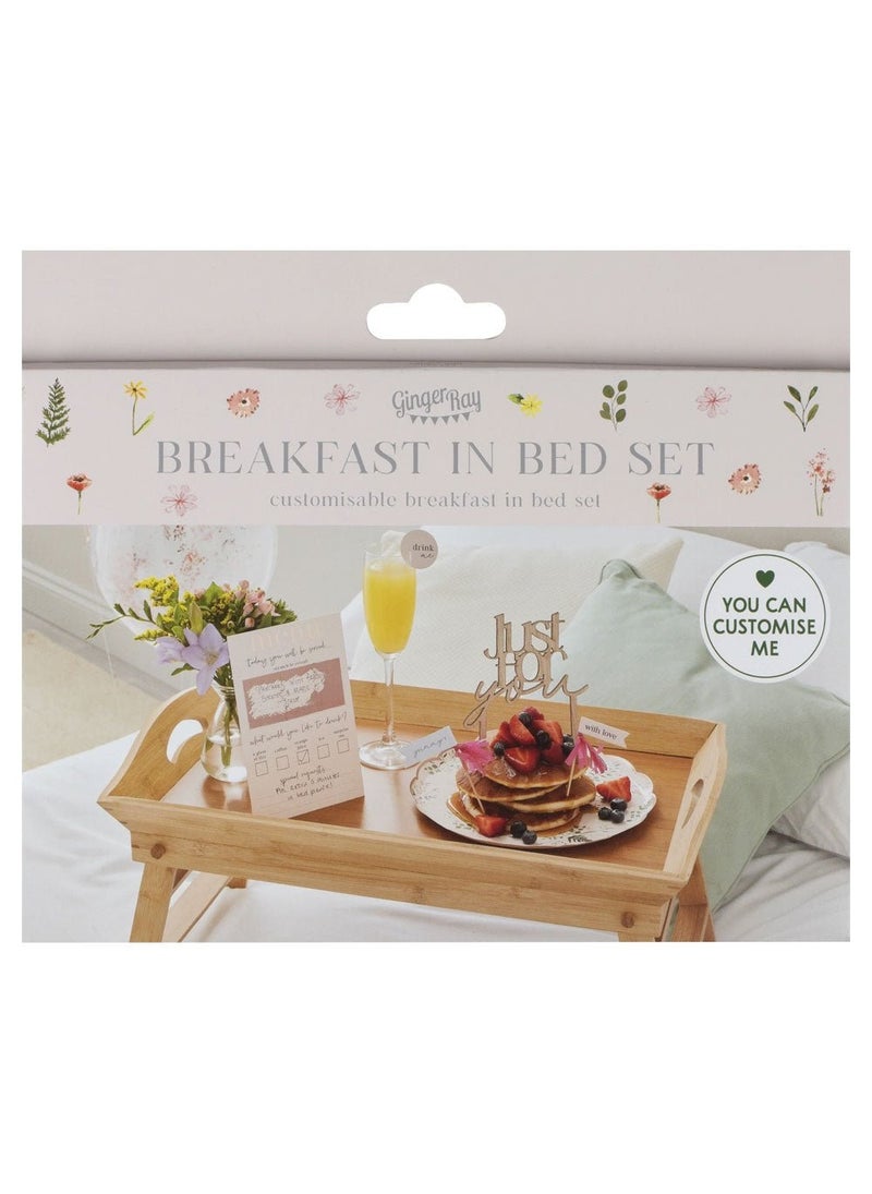Ginger Ray Breakfast Bed Table Decoration Set Best Mum Ever - Image 5