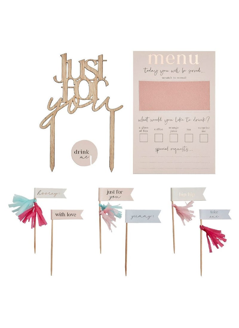 Ginger Ray Breakfast Bed Table Decoration Set Best Mum Ever - Image 1