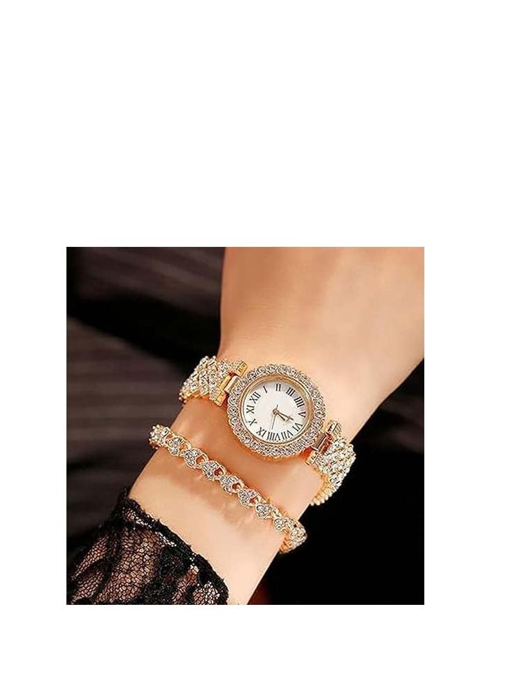 JOROBO - A58 PLUS Women Smartwatch Supports Bluetooth Call Ultra Long Endurance Sleep Monitoring Additional Women's Diamond Set Small Gold Watch Necklace Ring Earrings Bracelet Set Gift Box - GREY - Image 1