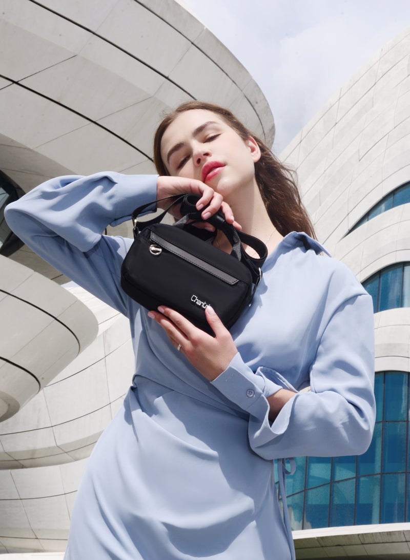 Chantria CB00771 Handbag Shoulder Women's Crossbody Fashion Trendy for Travel Dailyuse Bag - Black  - Image 2