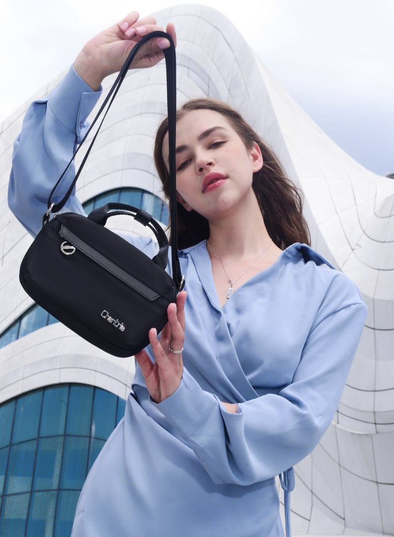 Chantria CB00771 Handbag Shoulder Women's Crossbody Fashion Trendy for Travel Dailyuse Bag - Black  - Image 4