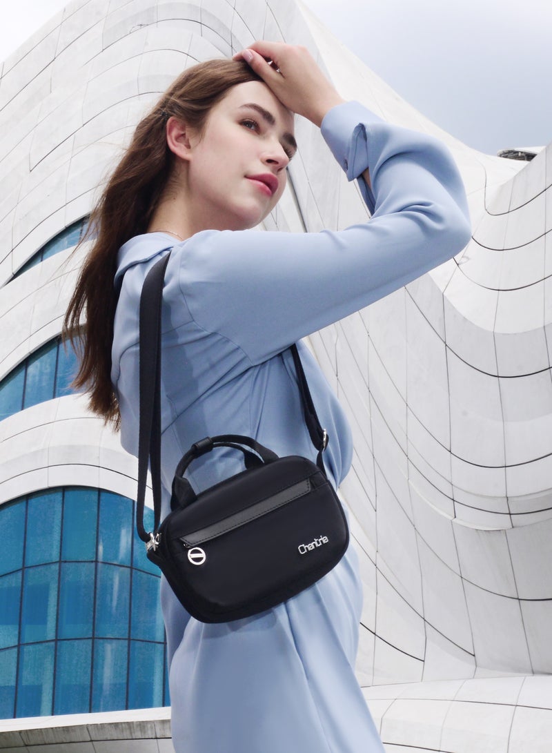 Chantria CB00771 Handbag Shoulder Women's Crossbody Fashion Trendy for Travel Dailyuse Bag - Black  - Image 3
