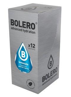 Bolero Advanced Hydration Drink Packets Classic Sachets, Sugar-Free Water Flavoring Packets, Calorie-Free Powder Drink lemonade 12 sachets
