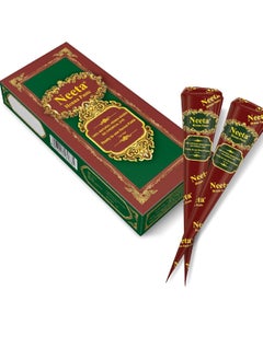 Neeta Neeta 4 Pack 100% Natural Ready to Use Henna Paste Hair Dye Cones Reddish Brown Color tubes color for women Perfect for Spot hair coloring, Long-lasting and Cruelty-Free  - Image 3