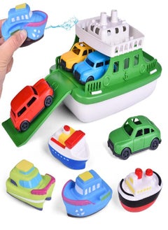 Toy Boat Bath Toys for Toddlers with 4 Mini Car Toys and 4 Bath Boat Squirters, Kids Ferry Boat for Bathtub Bathroom Pool Beach Toys - pzsku/ZFB6AAE380DF04BC9C52EZ/45/_/1686915418/a6791956-6e5b-45cd-b682-1abf485b576e