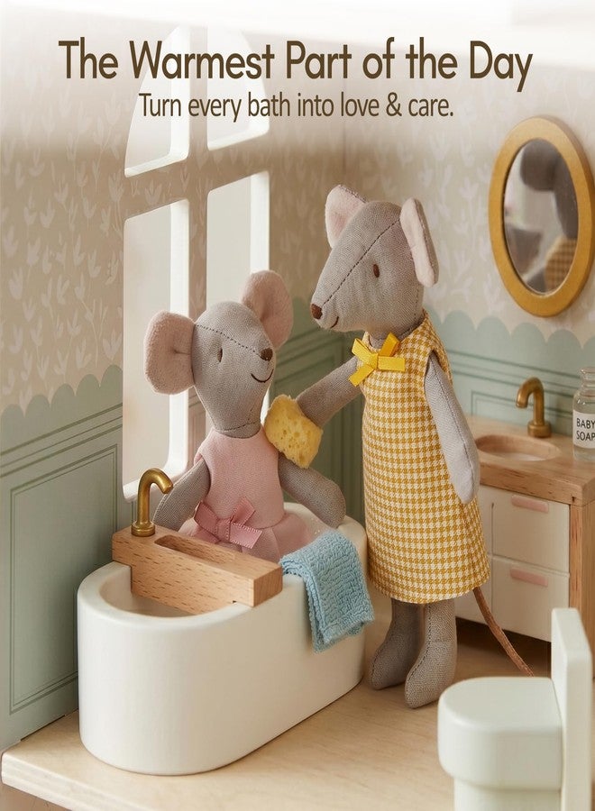 Giant bean Mouse Toys for Kids, 4 PCS Hand Made Mouse Family Dolls with Removable Clothes, Suitable for Infants, Boys and Girls, Dollhouse People - Image 5
