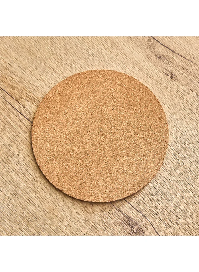 Home Box Liam 2-Piece Round Cork Trivet Set 19 x 19 cm