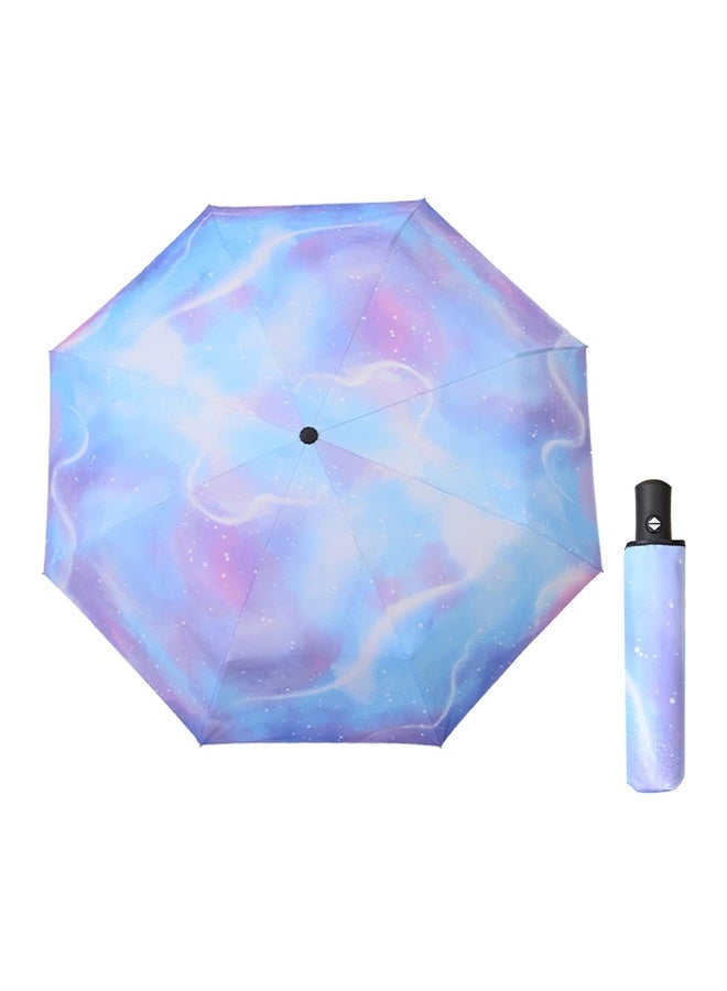 Automatic Folding Umbrella Women's Three-Folding Umbrella Windproof Starry Sky Color Creative Sun Umbrella Parasol - Image 1