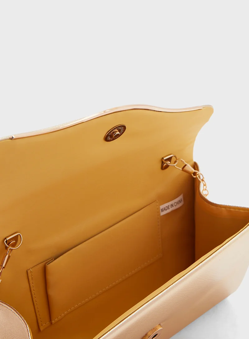 Ella Limited Edition Metal Detail Clutch Bag