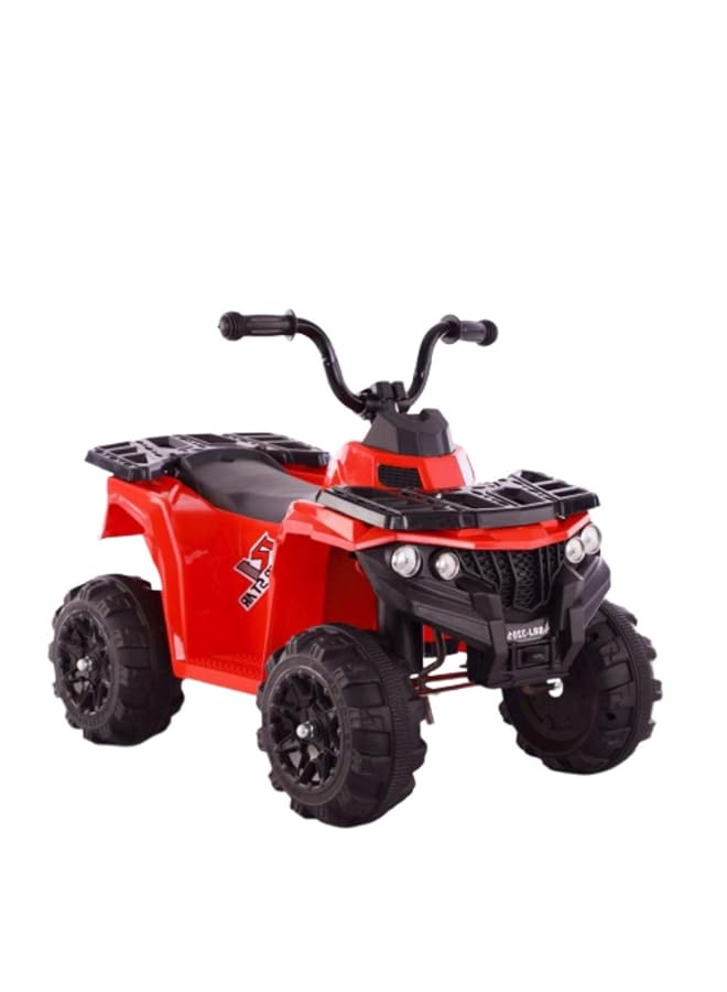 دروسا سيارة كهربائية صغيرة للأطفال 6 فولت ذات 4 عجلات للركوب عليها موسيقى وتعليم مبكر ونظام تعليق وأضواء LED وإطارات مداس وأصوات المحرك للأطفال باللون الأحمر 3201 K أحمر - Image 2