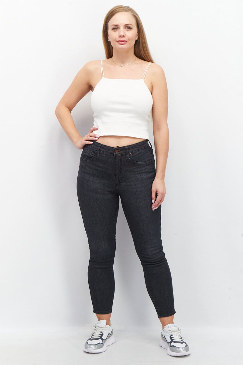 adidas Originals Women Super Skinny Fit Active Stretchable Jeans, Black  - Image 3