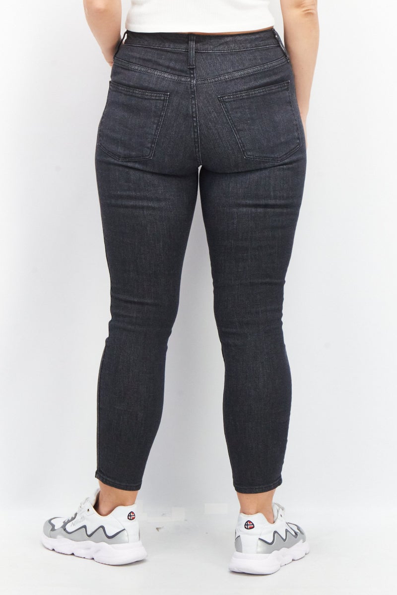 adidas Originals Women Super Skinny Fit Active Stretchable Jeans, Black  - Image 4