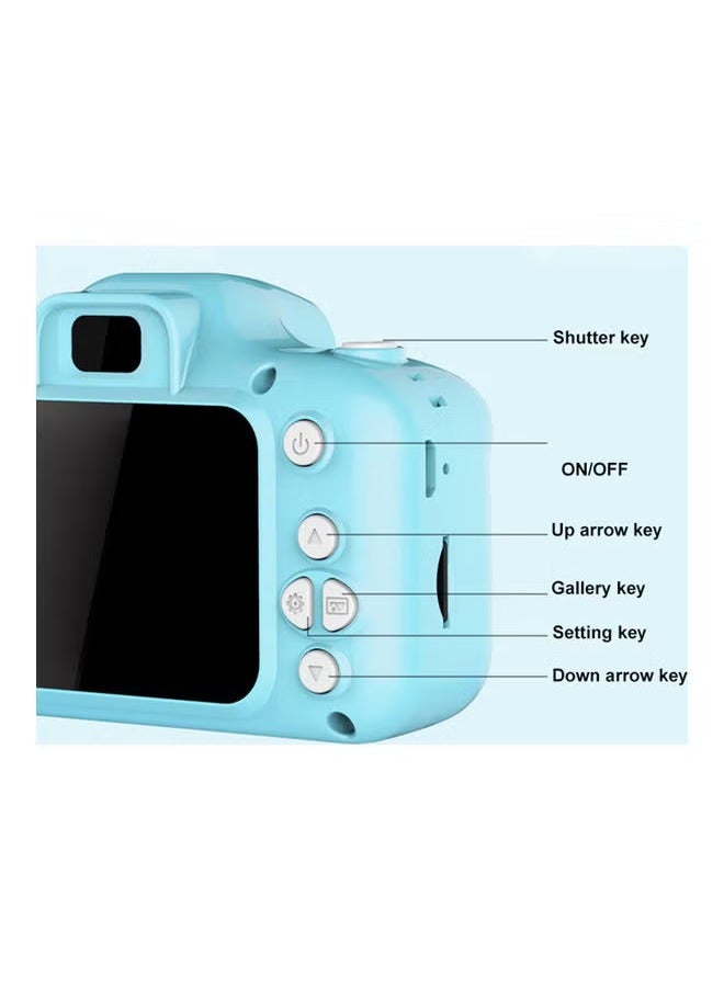 Mini Children LCD 2inch HD Digital Camera Video Photo Recorder Kids Toy Gift Blue  - Image 2