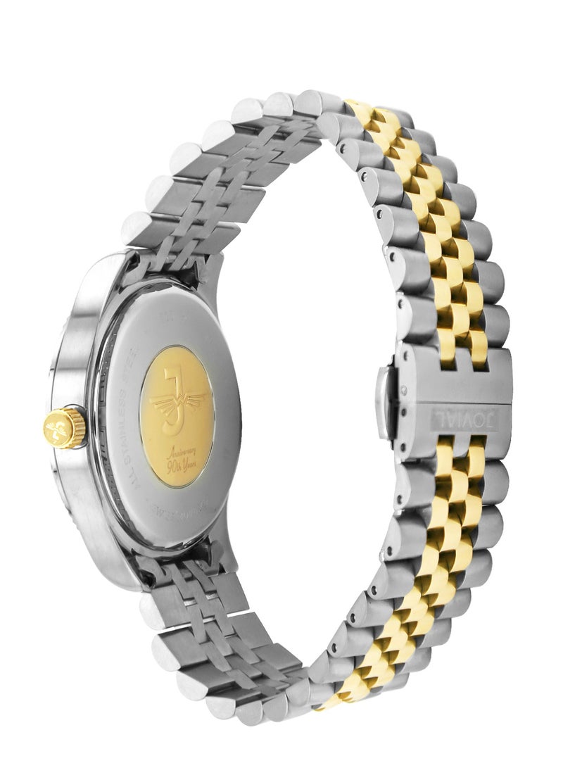 JOVIAL 5051LTMQ02E  Women's Fashion Watch, Quartz, Metal Band Watch, 26mm, Grey - Image 3