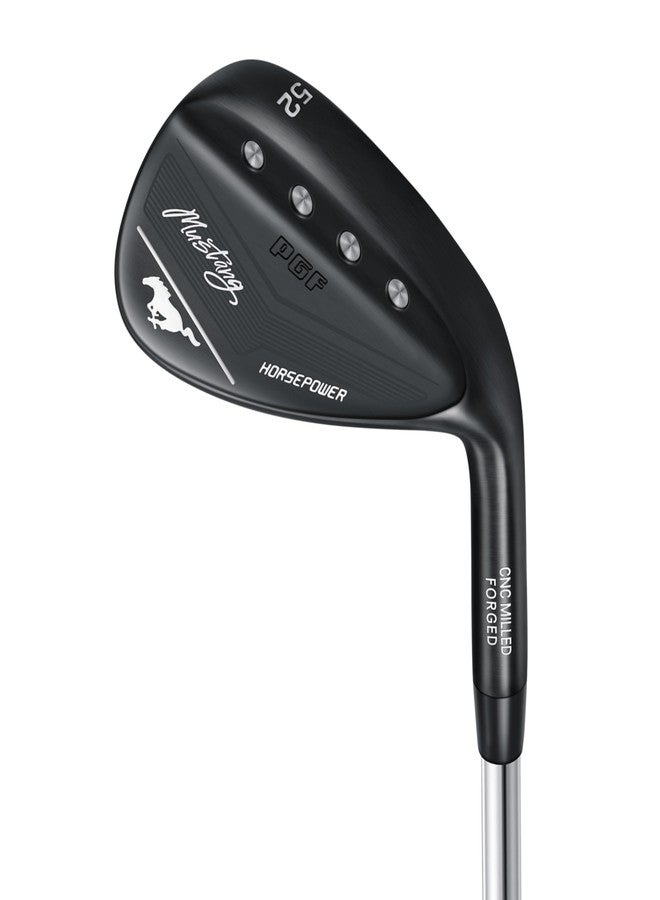 PGF GCWarehouse PGF Mustang Full Face Milled Forged High-Toe Golf Wedge Set for Men[54Degree][Right Handed][Black] - Image 1