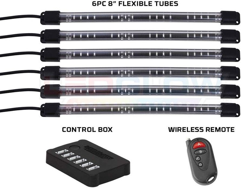 LEDGlow 6pc Million Color LED Underdash Car Interior Light Kit - Image 2