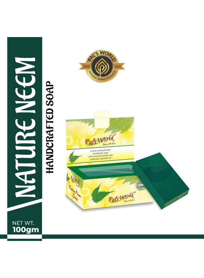 Pal's World Nature Neem Herbal Handmade Medicine Soap (Pack Of 5) - Image 3