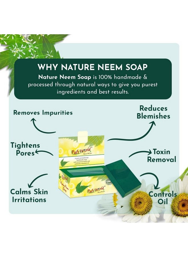 Pal's World Nature Neem Herbal Handmade Medicine Soap (Pack Of 5) - Image 5