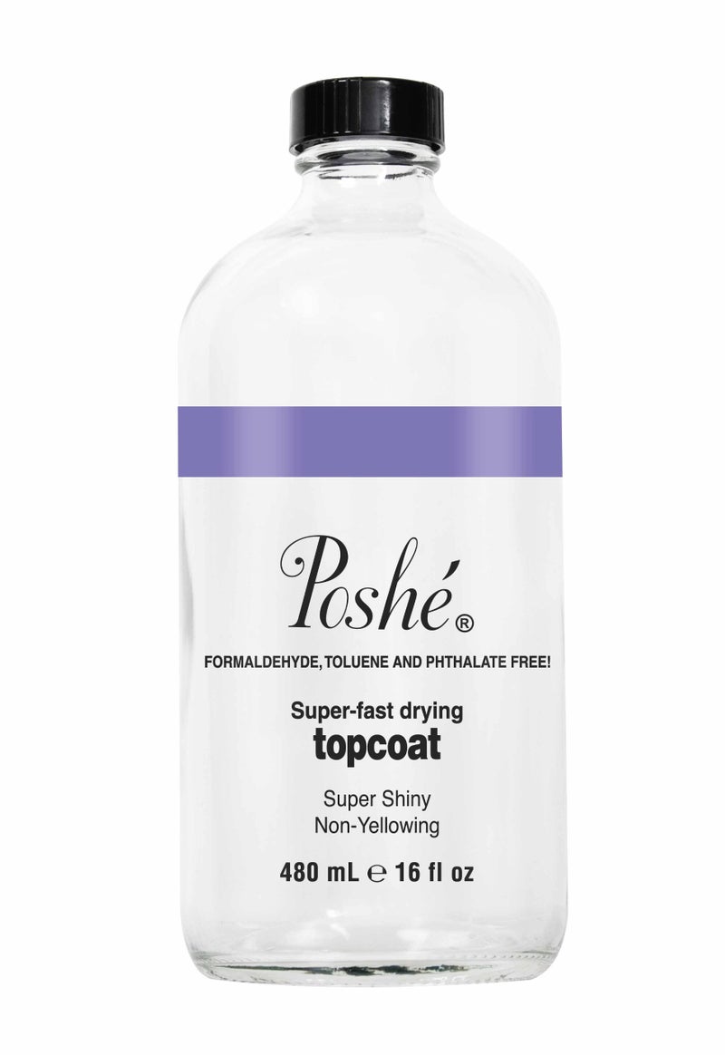 Poshe Super Fast Drying Top Coat 16 Fluid Ounce