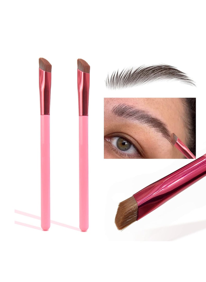 LSxia 2PCS Multi-function Eyebrow Brush Make Hair Like Strokes at All, Eye Brow Concealer Contour Brush, Professional Square Angled Eyebrow Brush for Eye Brow Makeup  - Image 1