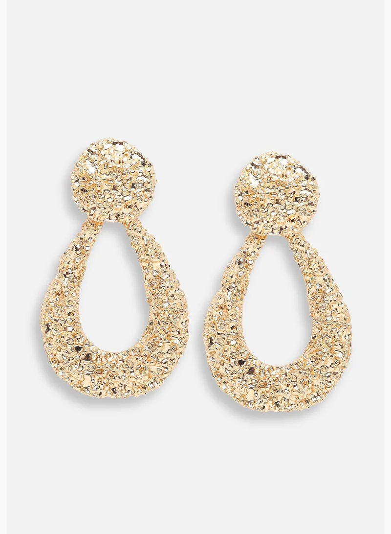 SOHI Gold Plated Party Designer Drop Earring For Women