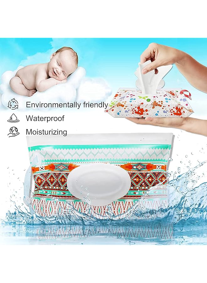 erorex Baby Wipe Dispenser Reusable Wipe Holder Wipes Pouch Container Baby Wipes Container Portable Travel  - Image 3
