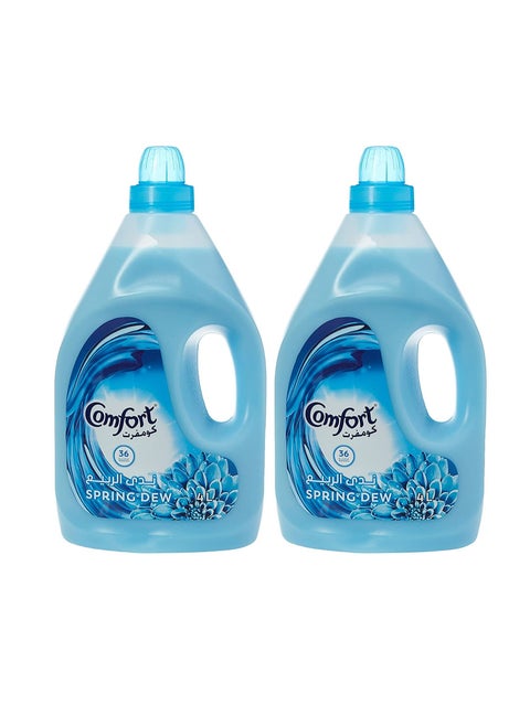 Fabric Softener Spring Dew 4L pack of 2