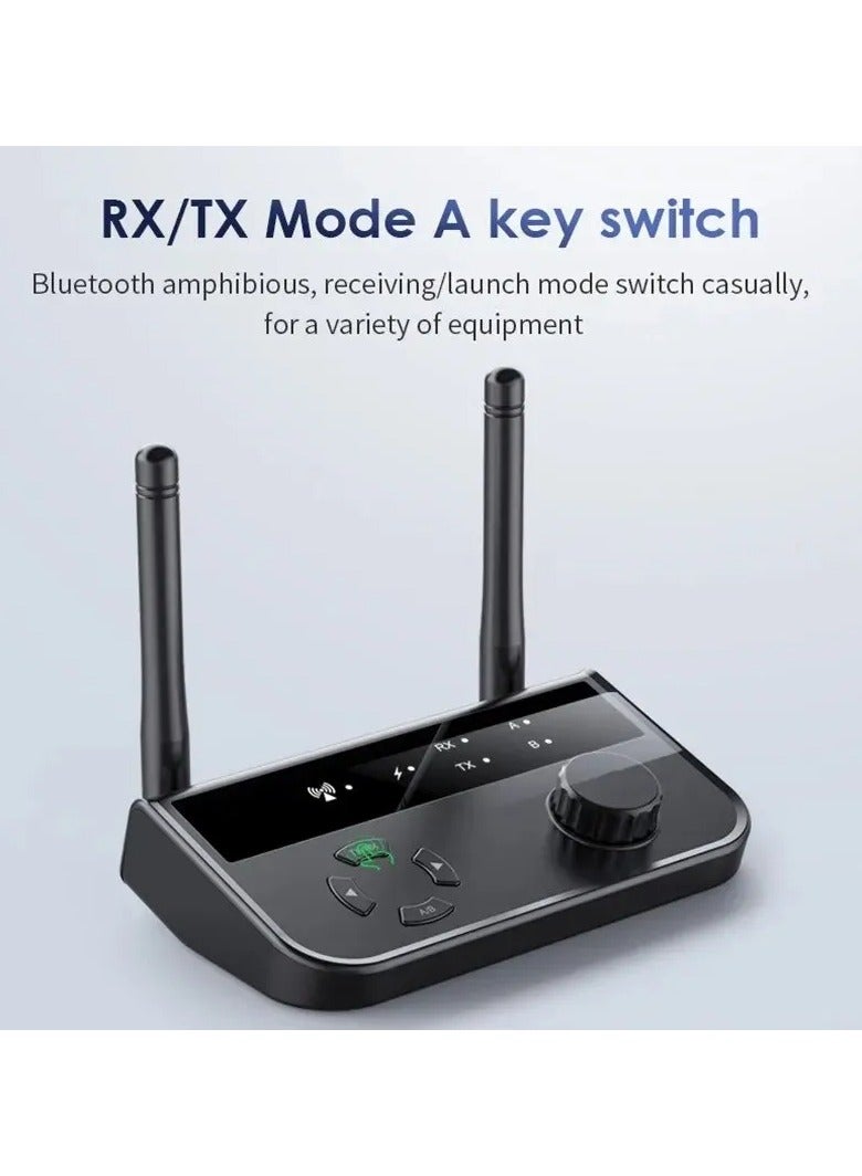 AROAQ 2 in 1 Bluetooth 5.3 Audio Receiver Transmitter RCA Stereo Music Wireless Adapter with 3.5mm Aux Jack Dongle for TV Car PC Headphone - Image 2