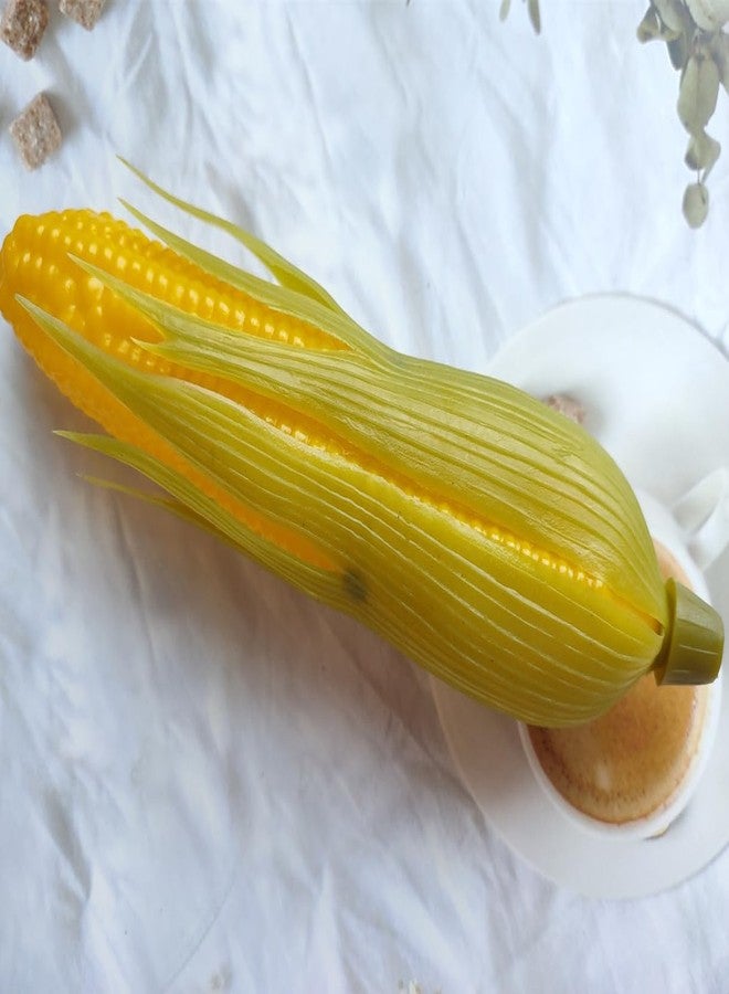 Jilukibo Plastic Artificial Corn, Lifelike Corn Simulation Fake Corns with Green Shell Vegetable Decorations Photo Props (4 Pack) - Image 4