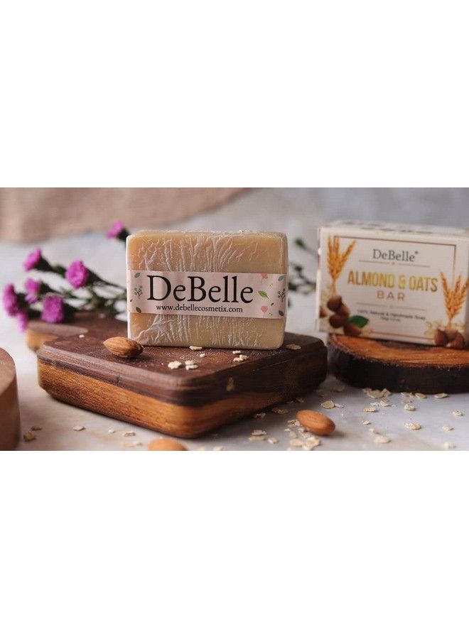 DeBelle Almond And Oats Natural & Handmade Bathing Soap Bar100 Gm; Face & Body; All Skin Types - Image 1