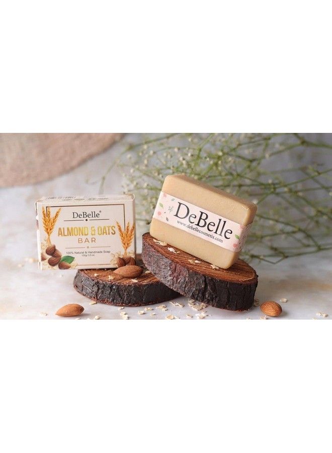 DeBelle Almond And Oats Natural & Handmade Bathing Soap Bar100 Gm; Face & Body; All Skin Types - Image 3
