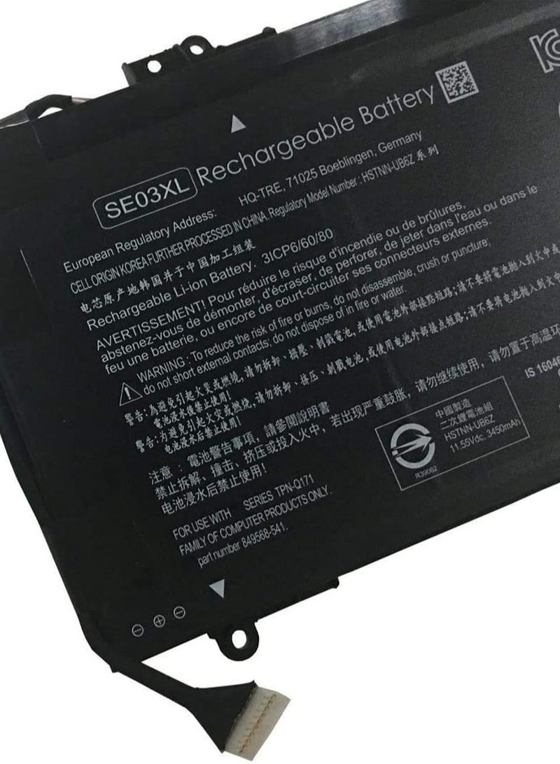 ان ام تي SE03XL Battery Compatible with HP Pavilion 14-AL100 HSTNN-LB7G HSTNN-UB6Z TPN-Q171 849908-850 Series - Image 3