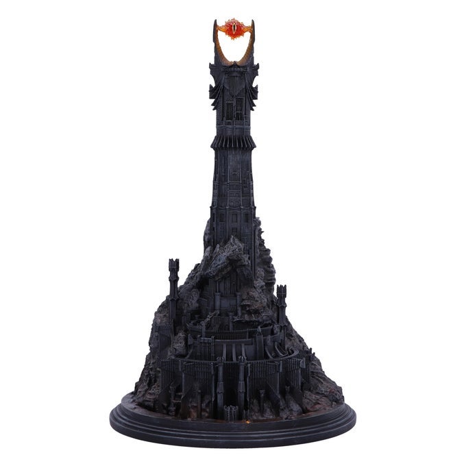 LORD OF THE RINGS BARAD DUR BACKFLOW INCENSE BURNER 265CM RESIN BLACK OFFICIALLY LICENSED LORD OF THE RINGS SAURON MERCHANDISE CAST IN THE FINEST RESIN EXPERTLY HANDPAINTED