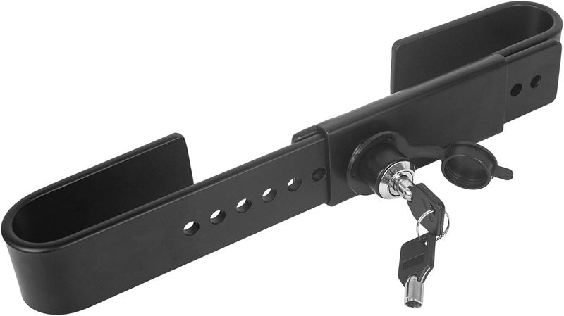 Quality Life Heavy Duty Steel Shipping Container Lock with 2 Keys - Black - Image 1