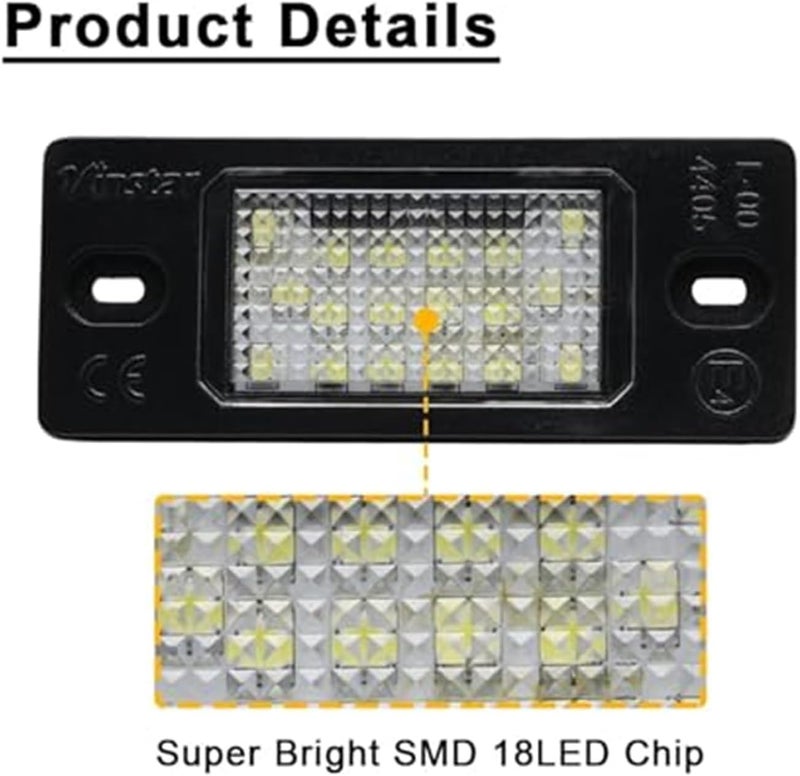 Wivplex 2PCS Number Plate Light for VW Models - Image 5