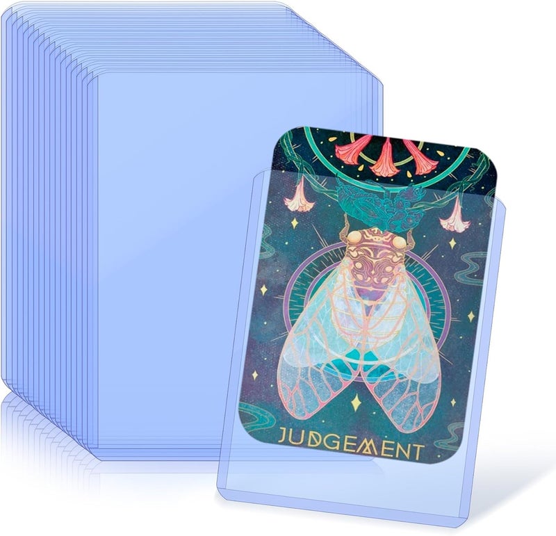 KASTWAVE 50-Pack 55pt Top Load Card Sleeves, Hard Plastic Trading Card Protectors 3"x4", Fits Baseball Football Game MTG Collectible Cards, Durable Transparent Storage - Image 1