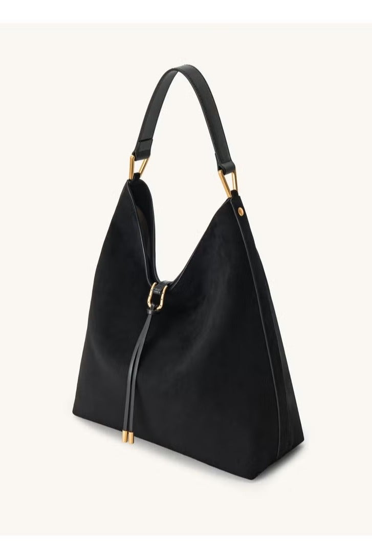 JW PEI JW PEI Tote Bag - Hobo Bag with Spacious Capacity, Effortlessly Chic Shoulder/Chest Bag — Black  - Image 2