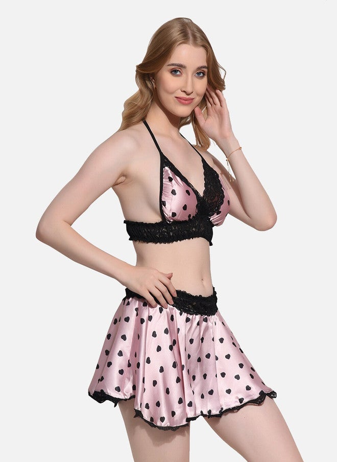 FIMS Halter Neck Satin Baby Doll - Image 3