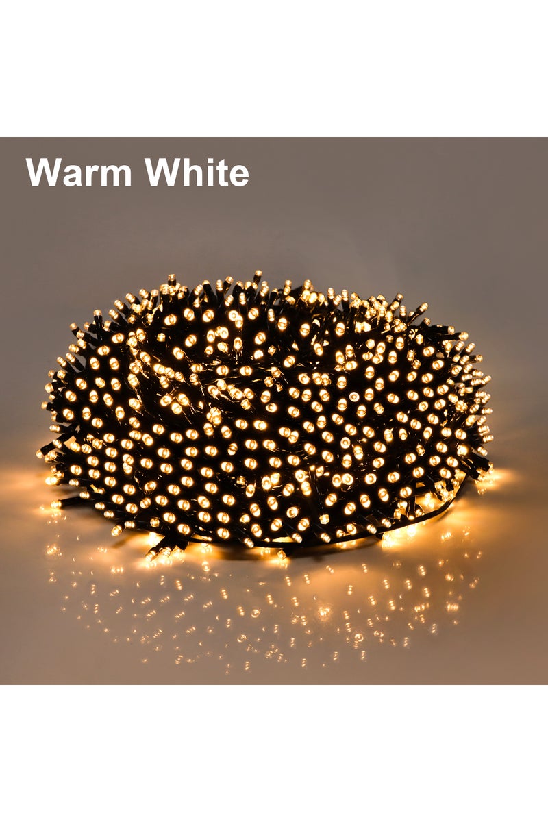 100M 1000LEDs EU Plug Warm White 10M-100M Led Light String Street Garland Fairy Light 110V 220V Wate