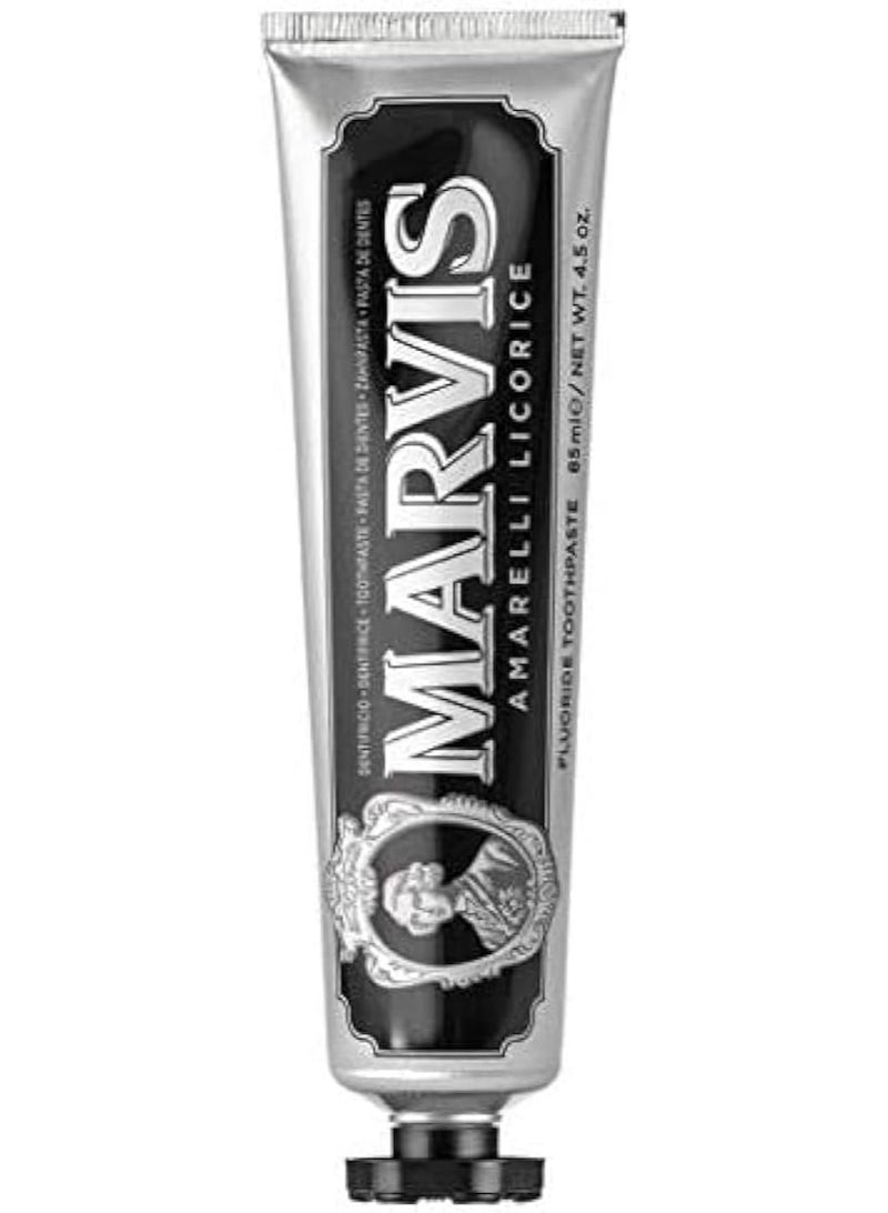 Marvis Licorice & Mint Toothpaste, 85ml/for plaque removal, deep cleaning, and long-lasting fresh breath - Image 2