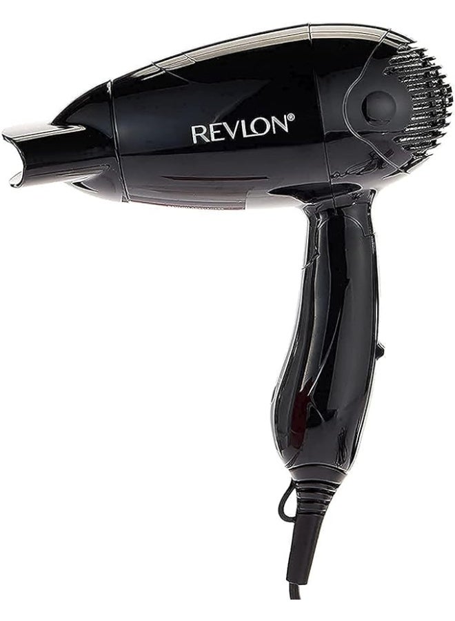 Revlon 1200 W Voyage Travel Folding Hair Dryer Black - Image 1