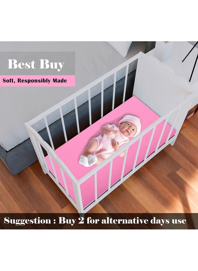 AVI Fastdry Cotton Extra Absorbent Waterproof And Reusable Bed Protector Dry Sheet For Baby Medium 70X100 Cm Baby Pink - Image 4