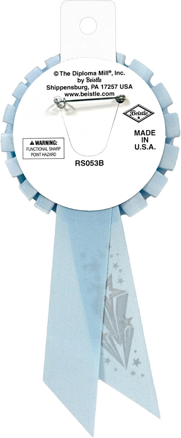 Beistle My 3rd Birthday Rosette in Blue - Image 2